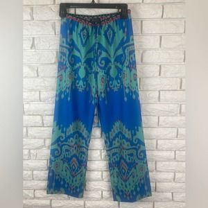 Hale Bob Wide Leg Printed Pants Size XS
